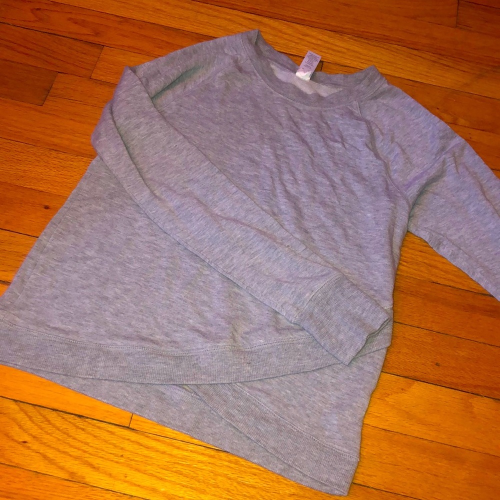 athleta girls crew neck athletic sweater